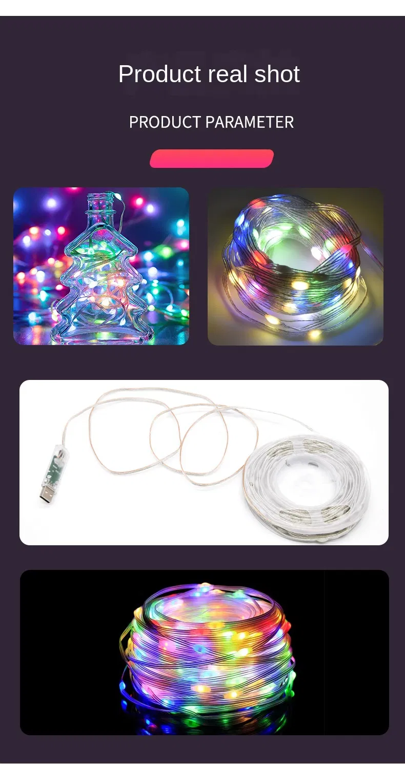 Smart RGB LED String Lights for Indoor and Outdoor Decor