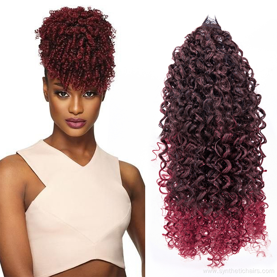 Synthetic Afro Kinky Curly Drawstring Ponytail Hair Piece
