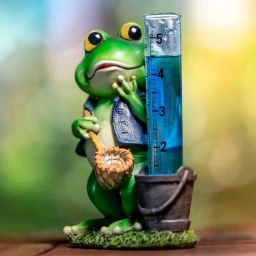 Simply Hue Cute and Mischievous Frog Rain Guage