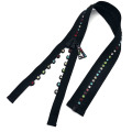 PLASTA Custom Double Rhinestone Resin Zipper