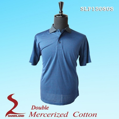 CN Mercerized cotton polo t-shirt men