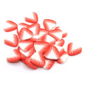 Haute qualité 22 MM 100 pièces fraise polymère argile tranche de fruits arrose grande argile fraise fruits Nail Art tranches Slime charmes