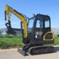 Mesin lansekap track karet excavator 2 ton mini