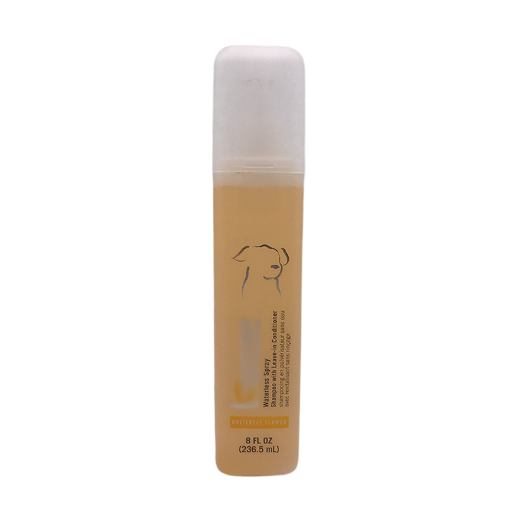 Pet Hair Cleaning Waterless Spray Shampoo with leave-in conditioner