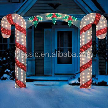 Commercial and Residential Outdoor LED Candy Cane Archway Christmas Light Displays