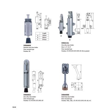 4-Zoll-Zinklegierungs-Türhalter