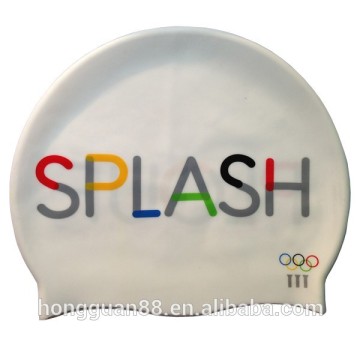 Pure Color Style Elastic Silicone Swimming Cap / Swimming Hat