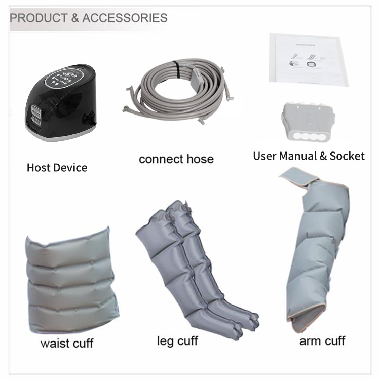 Factory price air pressure lymphatic drainage recovery boots body beauty massage machine for slimming