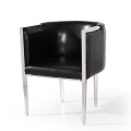 середины века Луи стул роскошный металлический подлокотник Обедая стул
