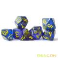 Conjunto de rpg de dados de nebulosa disponible para orden personalizado, diferentes colores y efectos disponibles