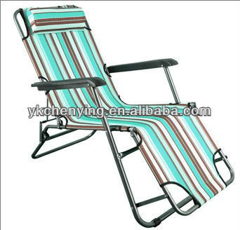 Single fabric camping beach lounge chairs CY8018
