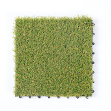 Artificial grass interlocking tiles