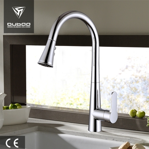 Panas dan dingin putar cerat Pull-Down Faucet Tap