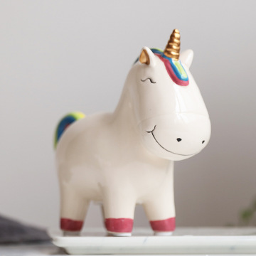 Ceramic Horse-Shaped Novelty Gift and Money Box
