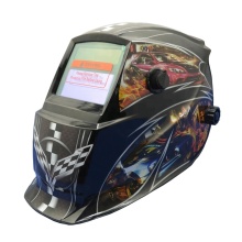 Solar powered decals custom automatic darkening welding helmet