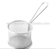 Stainless Steel Wire Basket with Double Handle,Wholesale Wire Basket