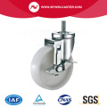 Medium Duty Thread Stem Swivel Side Lock PP Industrial Castor