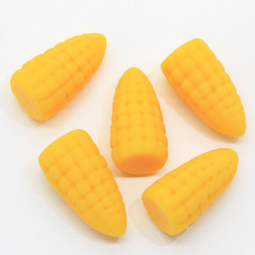 Günstige Großhandel Yellow Corn 3D Harz Cabochon Mini Perlen Charms Craftwork Dekoration Charms DIY Artikel für Kinder