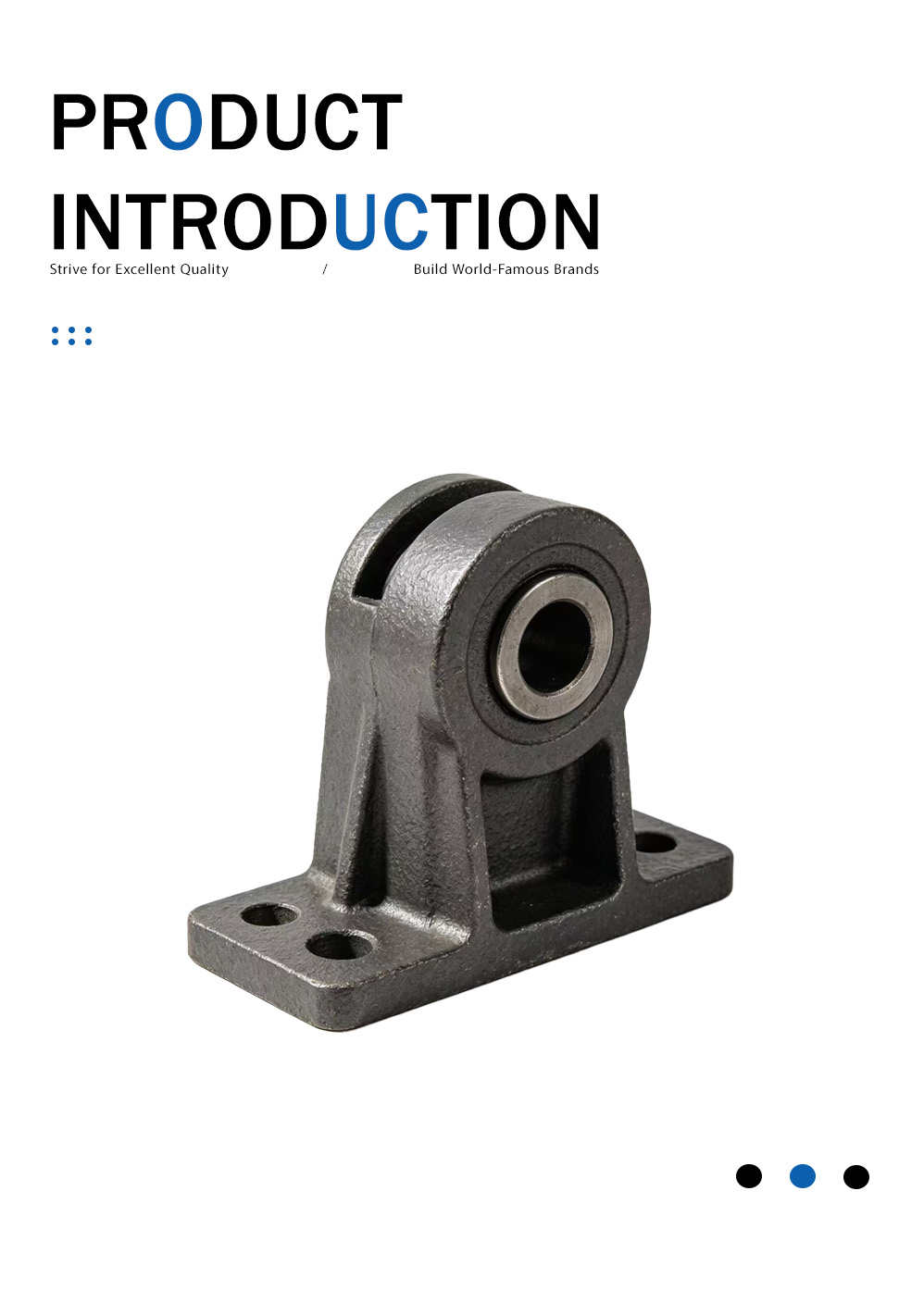 Электрическая дверная направляющая Литая колесная база Electric Door Guide Wheel Base Casting