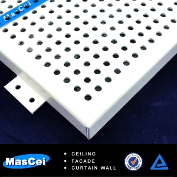 Acoustic perforated ceiling panels