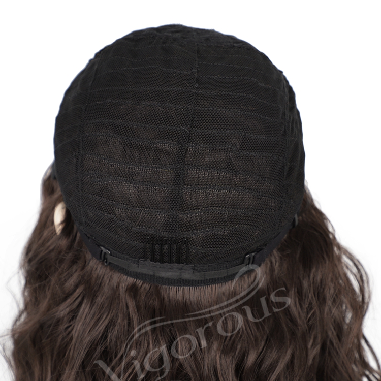 Wholesale High Quality Short Bob Cut Body Wave Brown Small Part Lace Extensions Dropshipping Heat Resistant Synthetic Hair Wigs