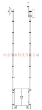 Vertical Mounted Antenna Telescoping Mast and Telescoping Lighting Mast and Pneumatic Telescopic Mast