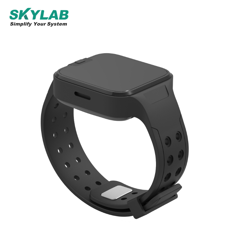 SKYLAB hot sale NRF52832 Bluetooth BLE wristband thermometer Beacon UWB positioning Bracelet for SOS