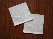 Custom OEM Folded White Napkin Sizes 23-30xcm