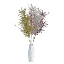 Gold Artificial Cypress Leaf Pine Branch for Christmas Wedding Decorations