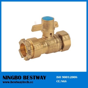 Brass water valve lockable