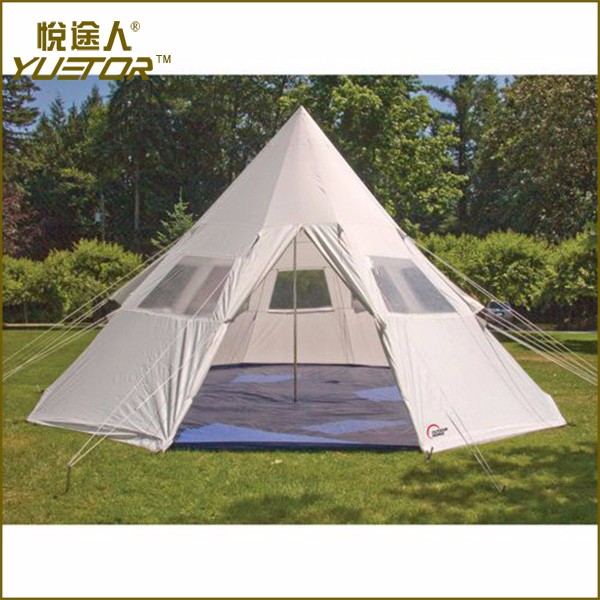 NPOT Professional used canvas tents teepee indian fabric tents for sale with CE certificate