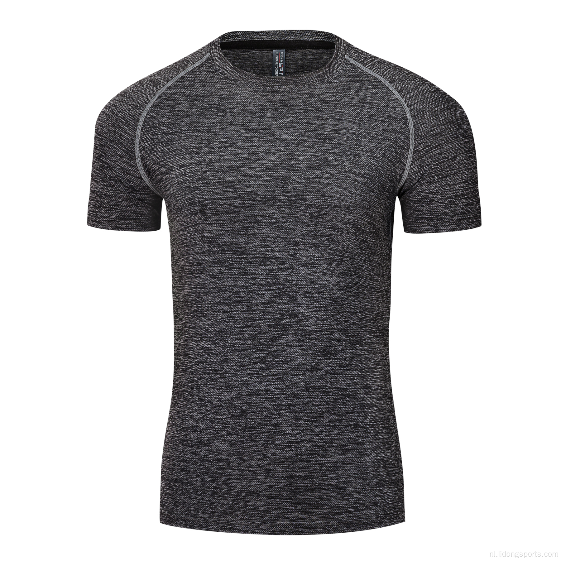 Mannen Ademend snel droog hardlopende sportschool T -shirt