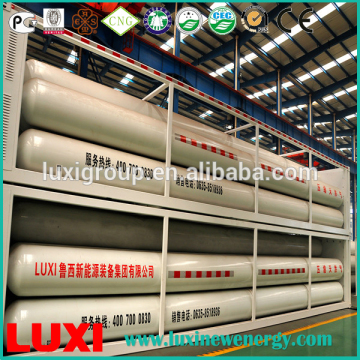 BV certificated CNG cylinders 8000L Gas station use Jumbo CNG storage cylinders