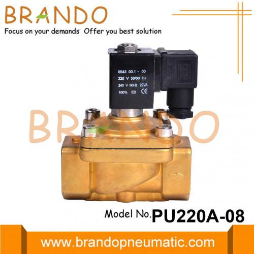 PU220A-08 Elettrovalvola a solenoide in ottone tipo Shako 1&#39;&#39; 220VAC