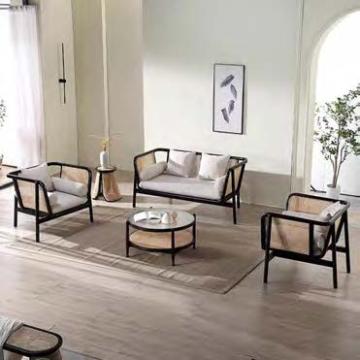 Modern Upholstered Sofa Set Furniture Wooden Sofa Sets Manufacturer Sectional Sofa for Living Room