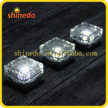 Frosted Waterproof Glass Led Ice Brick Paver Solar pathway garden Light