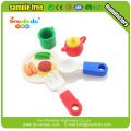 Food tooling shaped 3d erasers for children