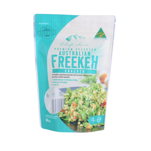 Eco-friendly stand up pouch ziplock biodegradable packaging