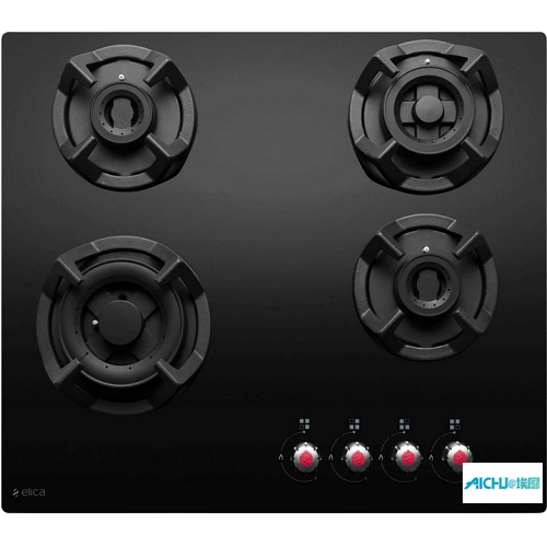 Classic Black Glass Built-in Hob 4 Burner