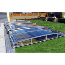 Hard Enclosure Insulation Roof Swimming Pool Glass Roof Cover