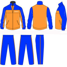 Football Tracksuit Zipped Pants Pocket Silk Screen Printing Customized Sportswear