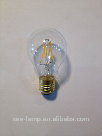 2014 new products e27 6w filament led bulb warm white 360 degree CE ROHS