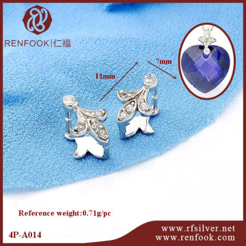 Wholesale jewelry accessories parts 925 silver pendant bail