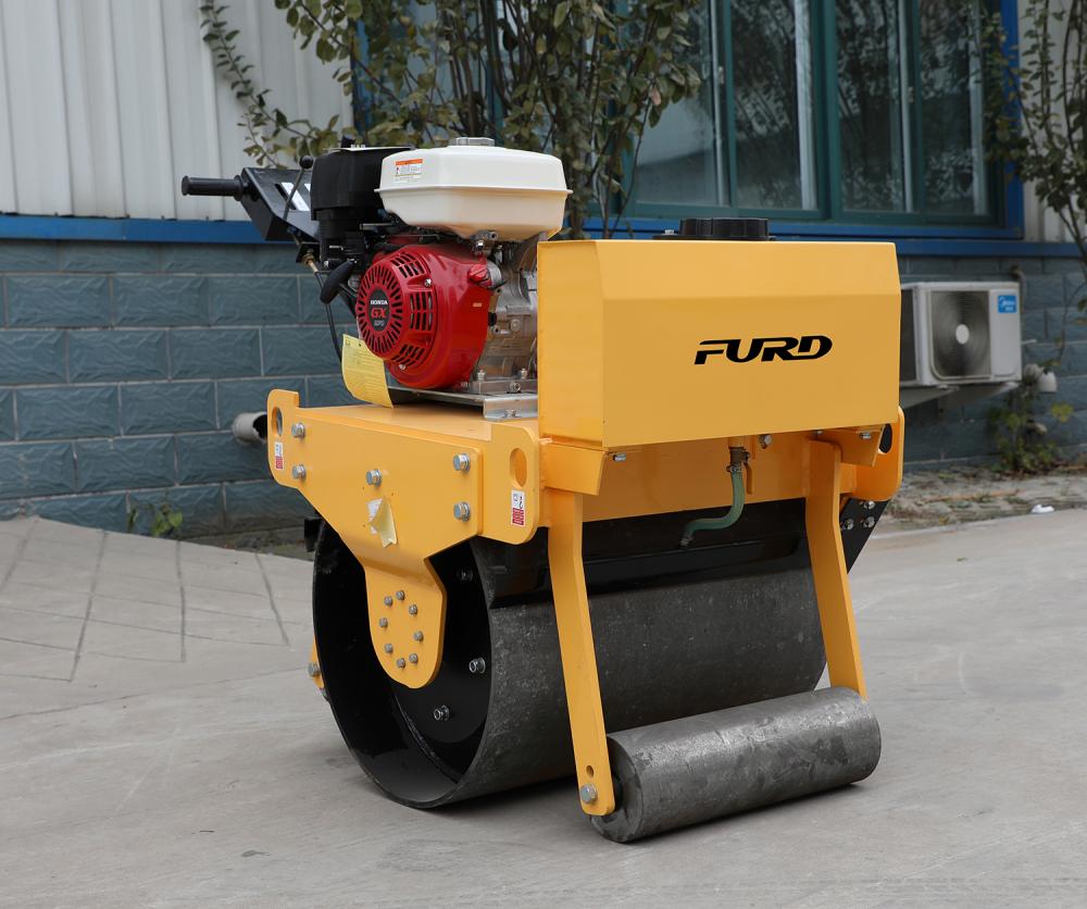 Factory supply 500kg double drum vibratory road roller sold