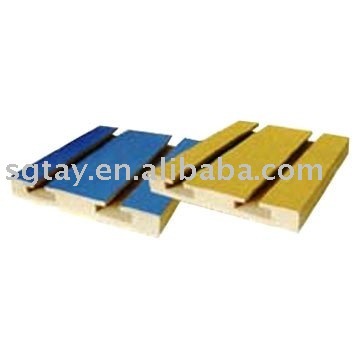 melamine slotted MDF