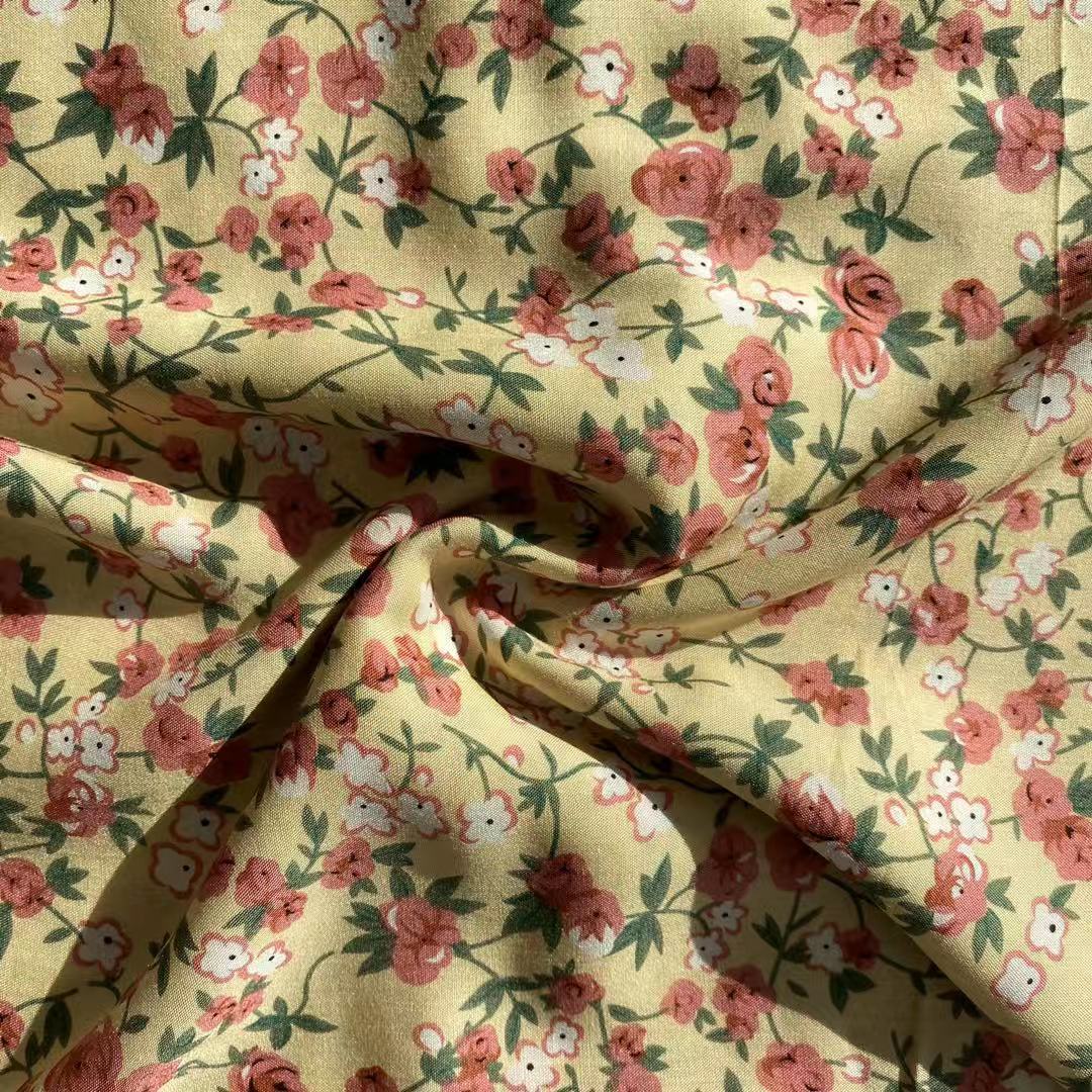 Mulinsen Textil 45S Challis 100 gedruckter Rayon -Stoff