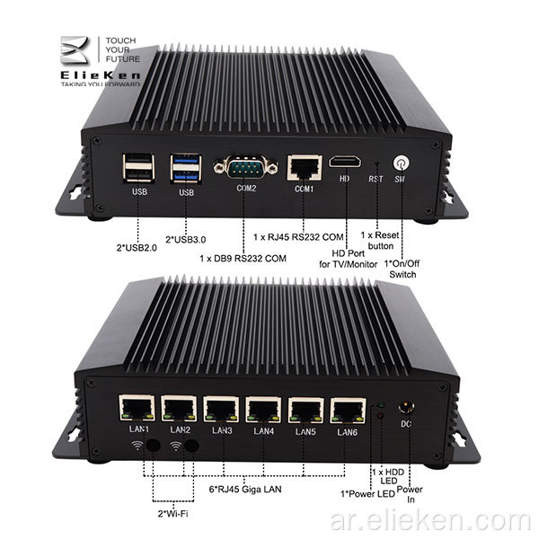 6LAN MINI PC WIFI ROUTER CORE I5 PFSense