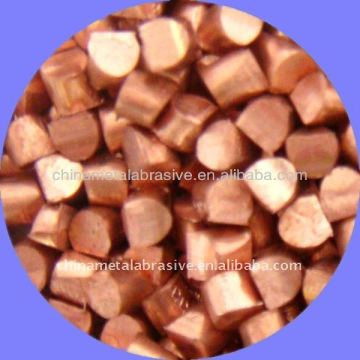 Copper abrasive, brass shot
