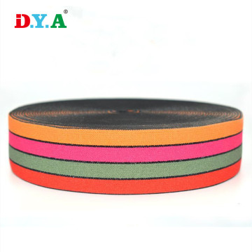 custom striped lurex elastic webbing 2cm 3.8cm 4cm