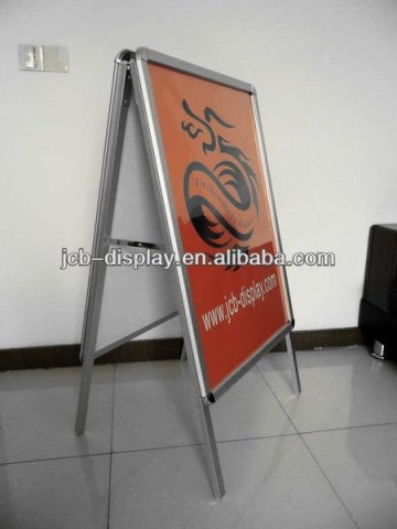 aluminum magnetic silver poster stand poster board